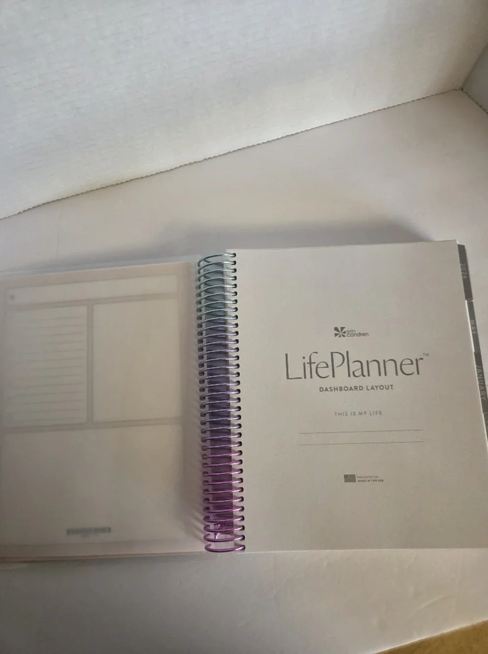 New Erin Condren 7x9 Life Planner Jan 2026-Dec 2026